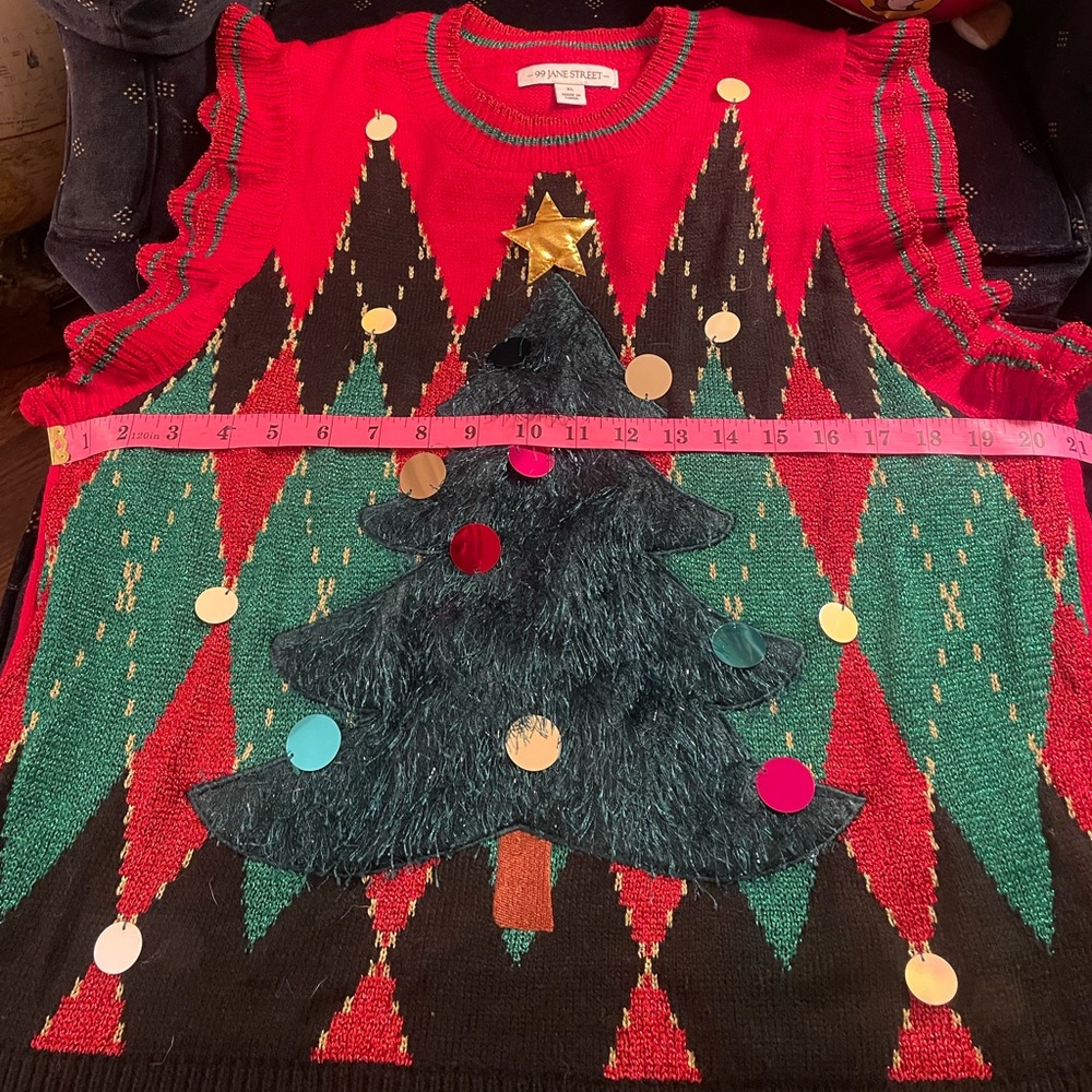 99 Jane Street XL Christmas sweater vest